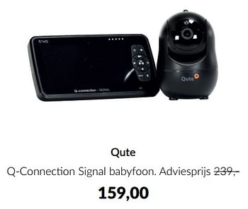Aanbiedingen Qute q-connection signal babyfoon - Qute  - Geldig van 23/01/2023 tot 13/02/2023 bij Babypark