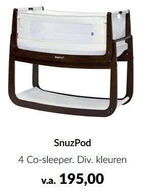 Aanbiedingen Snuzpod 4 co-sleeper - Snuzpod - Geldig van 23/01/2023 tot 13/02/2023 bij Babypark