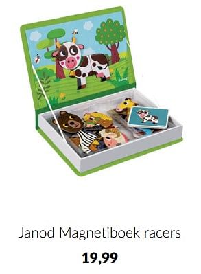 Aanbiedingen Janod magnetiboek racers - Janod - Geldig van 23/01/2023 tot 13/02/2023 bij Babypark