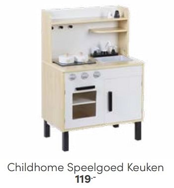 Aanbiedingen Childhome speelgoed keuken - Childhome - Geldig van 29/01/2023 tot 11/02/2023 bij Baby & Tiener Megastore