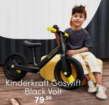 Aanbiedingen Kinderkraft goswift black volt - Kinderkraft - Geldig van 29/01/2023 tot 11/02/2023 bij Baby & Tiener Megastore