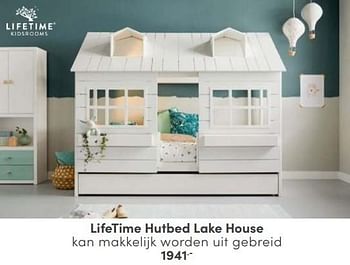 Aanbiedingen Lifetime hutbed lake house - Lifetime - Geldig van 29/01/2023 tot 11/02/2023 bij Baby & Tiener Megastore