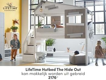 Aanbiedingen Lifetime hutbed the hide out - Lifetime - Geldig van 29/01/2023 tot 11/02/2023 bij Baby & Tiener Megastore