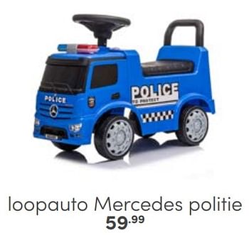 Aanbiedingen Loopauto mercedes politie - Huismerk - Baby &amp; Tiener Megastore - Geldig van 29/01/2023 tot 11/02/2023 bij Baby & Tiener Megastore