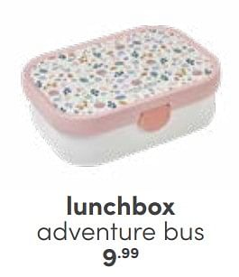 Aanbiedingen Lunchbox adventure bus - Huismerk - Baby &amp; Tiener Megastore - Geldig van 29/01/2023 tot 11/02/2023 bij Baby & Tiener Megastore