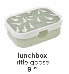 Aanbiedingen Lunchbox little goose - Huismerk - Baby &amp; Tiener Megastore - Geldig van 29/01/2023 tot 11/02/2023 bij Baby & Tiener Megastore