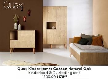 Aanbiedingen Quax kinderkamer cocoon natural oak - Quax - Geldig van 29/01/2023 tot 11/02/2023 bij Baby & Tiener Megastore