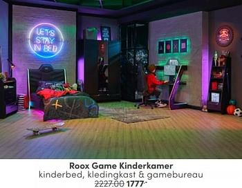 Aanbiedingen Roox game kinderkamer - Huismerk - Baby &amp; Tiener Megastore - Geldig van 29/01/2023 tot 11/02/2023 bij Baby & Tiener Megastore