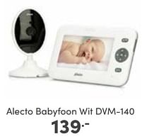 Aanbiedingen Alecto babyfoon wit dvm-140 - Alecto - Geldig van 29/01/2023 tot 04/02/2023 bij Baby & Tiener Megastore