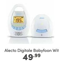 Aanbiedingen Alecto digitale babyfoon wit - Alecto - Geldig van 29/01/2023 tot 04/02/2023 bij Baby & Tiener Megastore