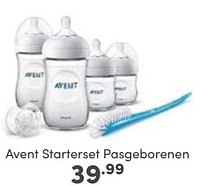 Aanbiedingen Avent starterset pasgeborenen - Avent - Geldig van 29/01/2023 tot 04/02/2023 bij Baby & Tiener Megastore