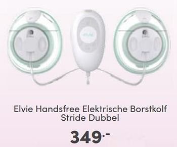 Aanbiedingen Elvie handsfree elektrische borstkolf stride dubbel - Elvie - Geldig van 29/01/2023 tot 04/02/2023 bij Baby & Tiener Megastore