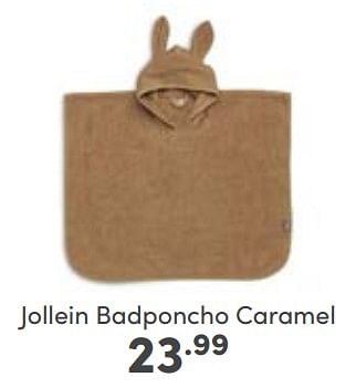 Aanbiedingen Jollein badponcho caramel - Jollein - Geldig van 29/01/2023 tot 04/02/2023 bij Baby & Tiener Megastore