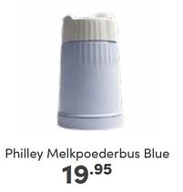Aanbiedingen Philley melkpoederbus blue - Philley - Geldig van 29/01/2023 tot 04/02/2023 bij Baby & Tiener Megastore