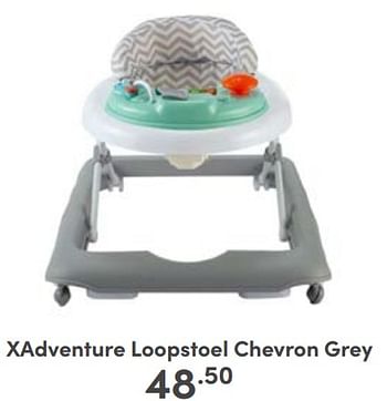 Aanbiedingen Xadventure loopstoel chevron grey - Xadventure - Geldig van 29/01/2023 tot 04/02/2023 bij Baby & Tiener Megastore