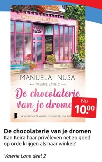 Aanbiedingen De chocolaterie van je dromen - Huismerk - Boekenvoordeel - Geldig van 28/01/2023 tot 05/02/2023 bij Boekenvoordeel