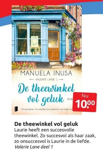 Aanbiedingen De theewinkel vol geluk - Huismerk - Boekenvoordeel - Geldig van 28/01/2023 tot 05/02/2023 bij Boekenvoordeel