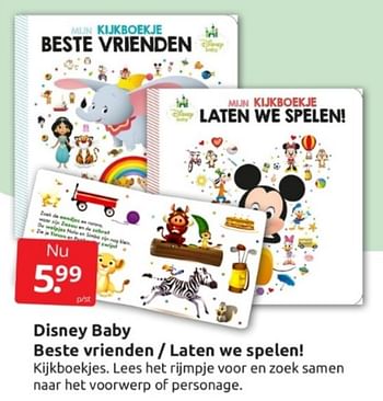Aanbiedingen Disney baby beste vrienden - laten we spelen! - Huismerk - Boekenvoordeel - Geldig van 28/01/2023 tot 05/02/2023 bij Boekenvoordeel