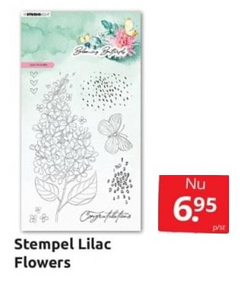 Aanbiedingen Stempel lilac flowers - Studio Light - Geldig van 28/01/2023 tot 05/02/2023 bij Boekenvoordeel