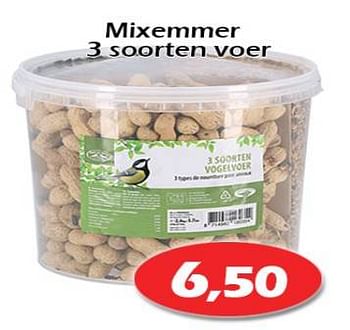 Aanbiedingen Mixemmer 3 soorten voer - Huismerk - Itek - Geldig van 19/01/2023 tot 12/02/2023 bij Itek