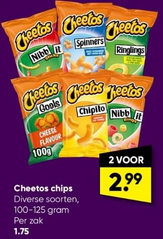Aanbiedingen Cheetos chips - Cheetos  - Geldig van 30/01/2023 tot 12/02/2023 bij Big Bazar