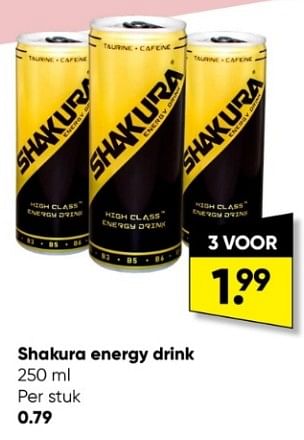 Aanbiedingen Shakura energy drink - Shakura - Geldig van 30/01/2023 tot 12/02/2023 bij Big Bazar