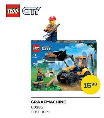 Aanbiedingen Graafmachine 60385 - Lego - Geldig van 30/01/2023 tot 24/02/2023 bij Supra Bazar