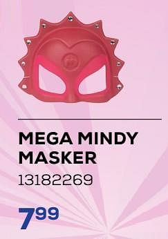 Aanbiedingen Mega mindy masker - Mega Mindy - Geldig van 30/01/2023 tot 24/02/2023 bij Supra Bazar