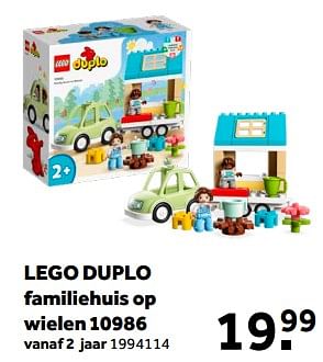 Aanbiedingen Lego duplo familiehuis op wielen 10986 - Lego - Geldig van 01/02/2023 tot 28/02/2023 bij Intertoys