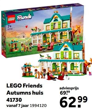 Aanbiedingen Lego friends autumns huis 41730 - Lego - Geldig van 01/02/2023 tot 28/02/2023 bij Intertoys