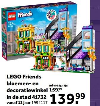 Aanbiedingen Lego friends bloemen- en decoratiewinkel in de stad 41732 - Lego - Geldig van 01/02/2023 tot 28/02/2023 bij Intertoys