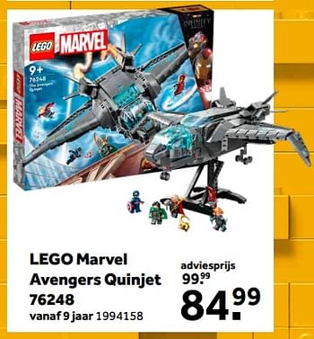 Aanbiedingen Lego marvel avengers quinjet 76248 - Lego - Geldig van 01/02/2023 tot 28/02/2023 bij Intertoys