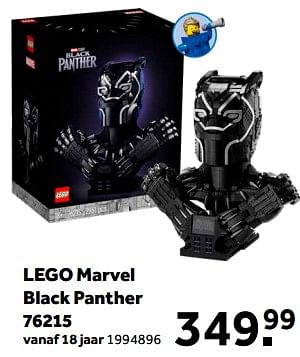Aanbiedingen Lego marvel black panther 76215 - Lego - Geldig van 01/02/2023 tot 28/02/2023 bij Intertoys