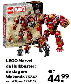 Aanbiedingen Lego marvel de hulkbuster: de slag om wakanda 76247 - Lego - Geldig van 01/02/2023 tot 28/02/2023 bij Intertoys
