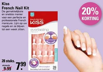 Aanbiedingen Kiss french nail kit - Kiss - Geldig van 01/02/2023 tot 18/02/2023 bij De Online Drogist
