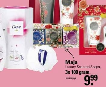 Aanbiedingen Maja luxury scented soaps - Maja - Geldig van 01/02/2023 tot 18/02/2023 bij De Online Drogist