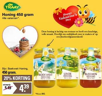 Aanbiedingen Boekweit honing - de Traay - Geldig van 01/02/2023 tot 18/02/2023 bij De Online Drogist