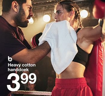 Aanbiedingen Heavy cotton handdoek - Huismerk - Zeeman  - Geldig van 04/02/2023 tot 11/02/2023 bij Zeeman