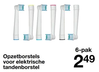 Aanbiedingen Opzetborstels voor elektrische tandenborstel - Huismerk - Zeeman  - Geldig van 04/02/2023 tot 11/02/2023 bij Zeeman