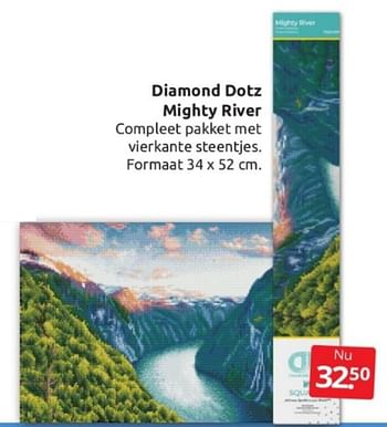 Aanbiedingen Diamond dotz mighty river - Diamond Dotz - Geldig van 04/02/2023 tot 12/02/2023 bij Boekenvoordeel