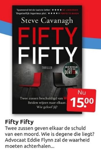 Aanbiedingen Fifty fifty - Huismerk - Boekenvoordeel - Geldig van 04/02/2023 tot 12/02/2023 bij Boekenvoordeel