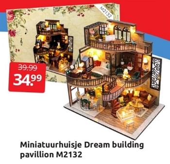 Aanbiedingen Miniatuurhuisje dream building pavillion m2132 - Huismerk - Boekenvoordeel - Geldig van 04/02/2023 tot 12/02/2023 bij Boekenvoordeel