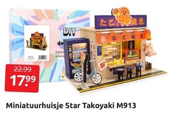 Aanbiedingen Miniatuurhuisje star takoyaki m913 - Huismerk - Boekenvoordeel - Geldig van 04/02/2023 tot 12/02/2023 bij Boekenvoordeel
