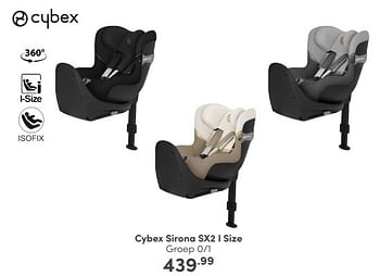 Aanbiedingen Cybex sirona sx2 i size - Cybex - Geldig van 05/02/2023 tot 11/02/2023 bij Baby & Tiener Megastore
