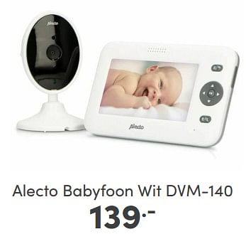 Aanbiedingen Alecto babyfoon wit dvm-140 - Alecto - Geldig van 05/02/2023 tot 11/02/2023 bij Baby & Tiener Megastore