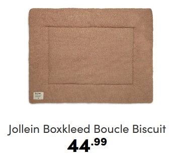 Aanbiedingen Jollein boxkleed boucle biscuit - Jollein - Geldig van 05/02/2023 tot 11/02/2023 bij Baby & Tiener Megastore