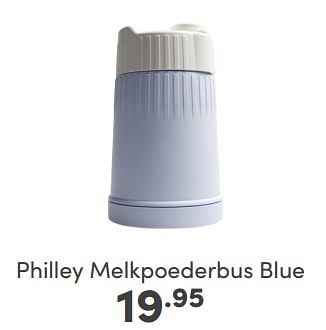 Aanbiedingen Philley melkpoederbus blue - Philley - Geldig van 05/02/2023 tot 11/02/2023 bij Baby & Tiener Megastore