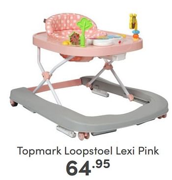 Aanbiedingen Topmark loopstoel lexi pink - Topmark - Geldig van 05/02/2023 tot 11/02/2023 bij Baby & Tiener Megastore