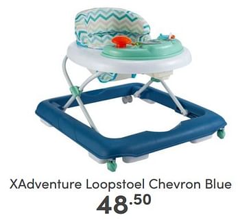 Aanbiedingen Xadventure loopstoel chevron blue - Xadventure - Geldig van 05/02/2023 tot 11/02/2023 bij Baby & Tiener Megastore