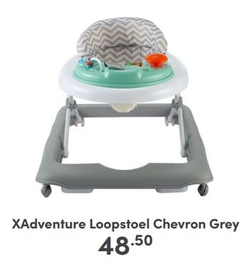 Aanbiedingen Xadventure loopstoel chevron grey - Xadventure - Geldig van 05/02/2023 tot 11/02/2023 bij Baby & Tiener Megastore